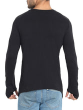 Load image into Gallery viewer, Striped Thumb Hole T-Shirt