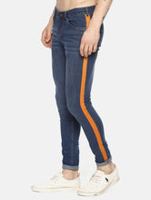 Load image into Gallery viewer, Dark Blue Side Tape Jeans