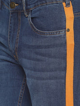Load image into Gallery viewer, Dark Blue Side Tape Jeans