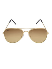 Load image into Gallery viewer, Gold Color Unisex Aviator Sunglass