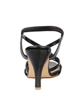 Load image into Gallery viewer, Black Leather Back Strap Sandals
