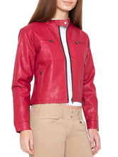 Load image into Gallery viewer, Pink Leather Jacket