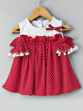 Load image into Gallery viewer, Bow Patched Cold Shoulder Top