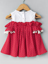 Load image into Gallery viewer, Bow Patched Cold Shoulder Top