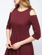 Load image into Gallery viewer, Solid Skater Dress