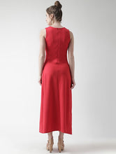 Load image into Gallery viewer, Keyhole Neck Pleat Maxi Dress