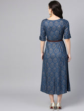 Load image into Gallery viewer, Quirky Button Up Belted Dress