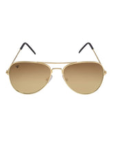 Load image into Gallery viewer, Gold Color Unisex Aviator Sunglass
