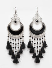 Load image into Gallery viewer, Black Brass Chandballi Earring
