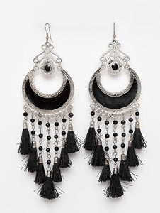 Black Brass Chandballi Earring