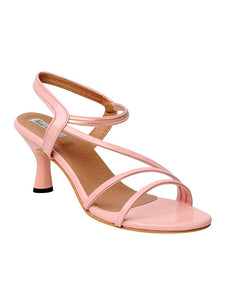 Pink Leather Back Strap Sandals