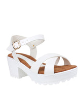 Load image into Gallery viewer, White Ankle Strap Sandal
