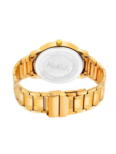 Gold Dial Analog Watch