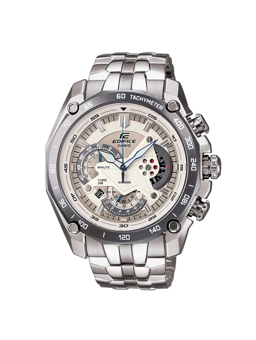 Silver Dial Chronograph Watch For Men