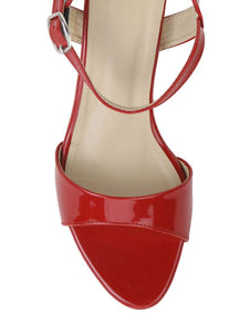 Red Ankle Strap Sandal