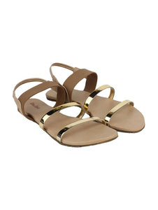 Brown Leather Back Strap Sandals