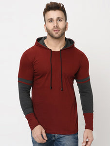 Block Hooded T-Shirt