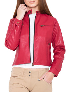 Pink Leather Jacket