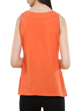 Load image into Gallery viewer, Orange Cotton Regular Top
