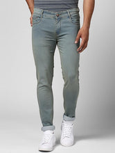 Load image into Gallery viewer, Grey Cotton Washed Jeans
