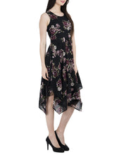 Load image into Gallery viewer, Sleeveless Floral Asymmetric Dress
